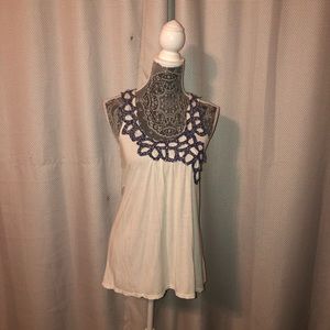 Silence + Noise White Flowy Top